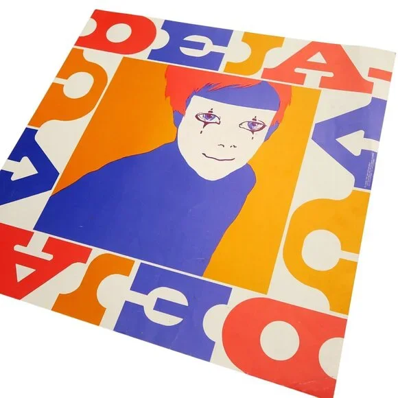 1969 Pop Art Lithograph Poster – “Deja-Vu” by Bob G.H. McKendrick, Mime Portrait - Picture 2 of 10